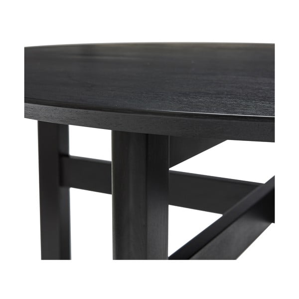 Melns apaļš ēdamgalds ø 120 cm Fjord – Hübsch-image-4