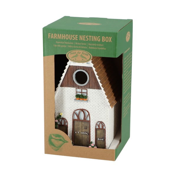 Balts putnu būris Esschert Design Farm House-image-4