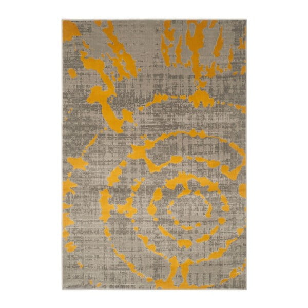 Dzeltens paklājs Webtappeti Abstract, 184 x 275 cm
