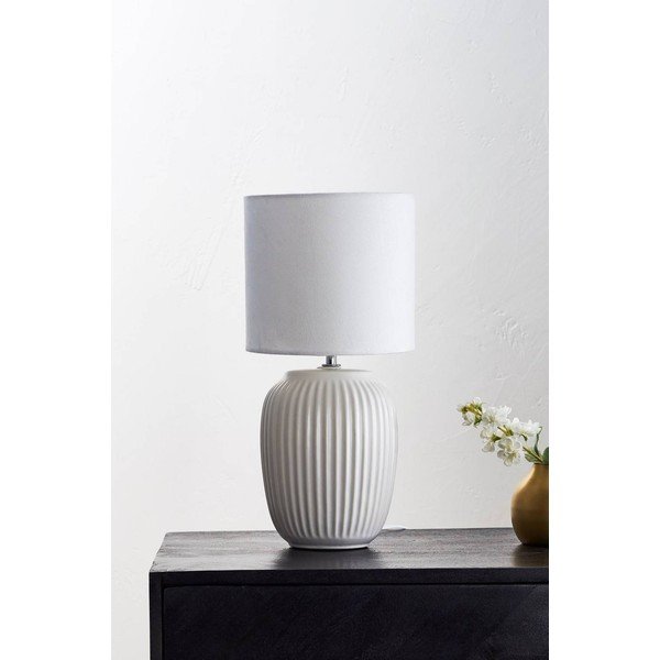 Balta keramikas galda lampa (augstums 41 cm) Karlsson – Jotex-image-2