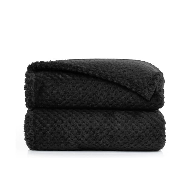 Melna mikrošķiedras sega DecoKing Henry, 150 x 200 cm-image-2