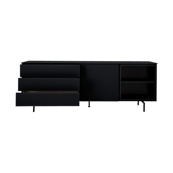Melna zema kumode 210x76 cm Plain – Tenzo-image-1