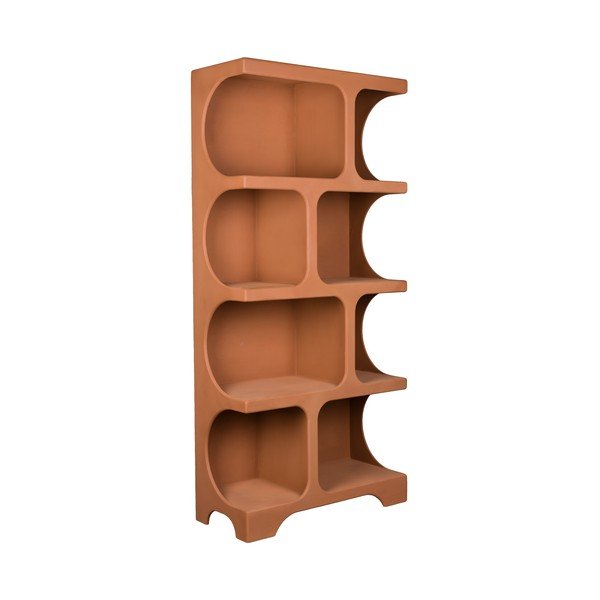 Terakotas oranžs grāmatplaukts 85x180x37 cm Dundee – Dutchbone-image-2