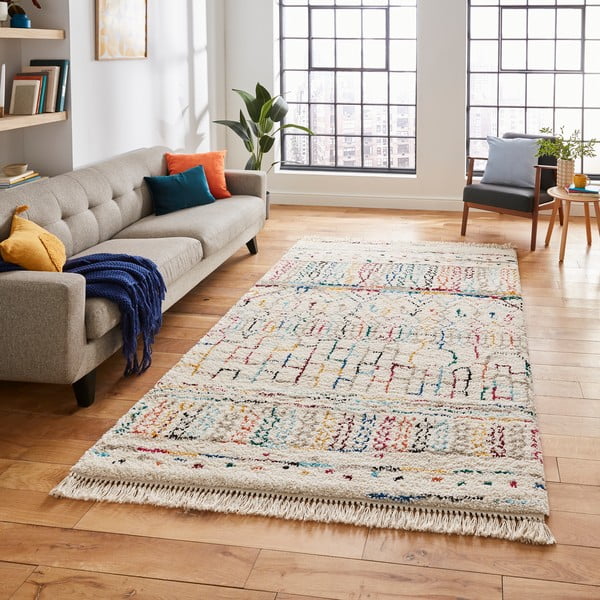 Bēšs paklājs 290x200 cm Boho – Think Rugs-image-1