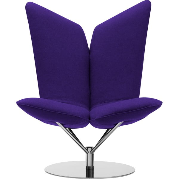 Tumši violets grozāms krēsls Softline Angel