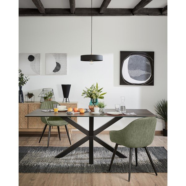 Zaļš ēdamistabas krēsls Kave Home Herbert-image-1