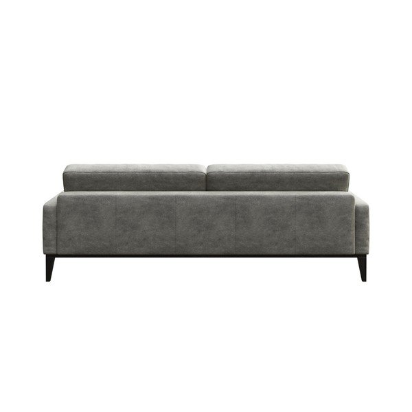 Pelēks mākslīgās ādas dīvāns MESONICA Musso Tufted, 210 cm-image-3