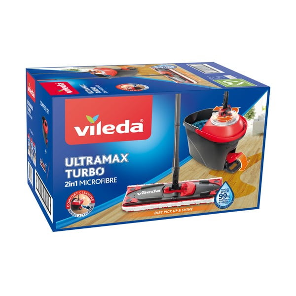 Grīdas mazgāšanas spaiņa un mopa komplekts Vileda Ultramax turbo 2v1 microfibre-image-4