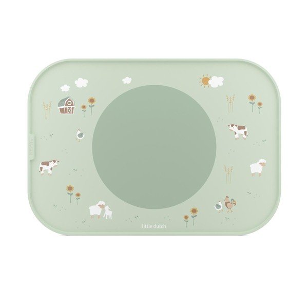 Plastmasas/silikona bērnu galda paliktnis 28x40 cm Little Farm – Mepal