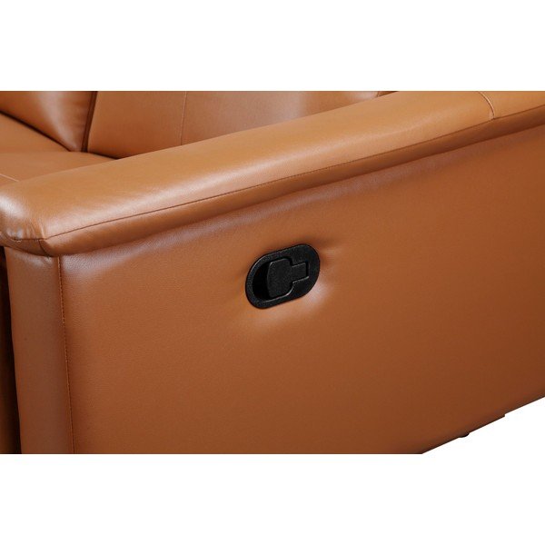 Brūns dīvāns no ādas imitācijas 222 cm Lund – Støraa-image-4