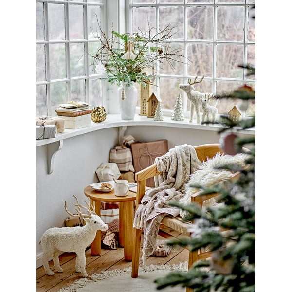 Gaiši brūns pleds 130x160 cm Gabriela – Bloomingville-image-4