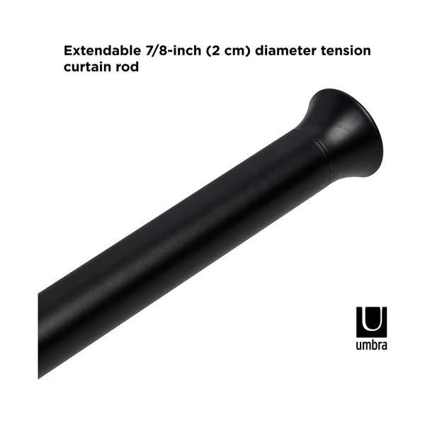 Tērauda regulējama aizkaru stanga 137–229 cm Chroma – Umbra-image-4