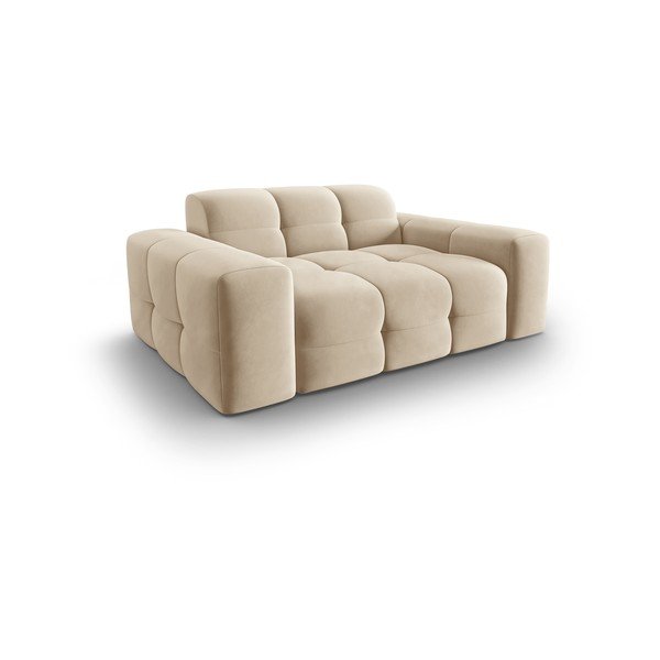 Bēšs samta dīvāns 156 cm Kendal – Micadoni Home-image-4