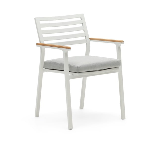 Balts metāla dārza krēsls Bona – Kave Home