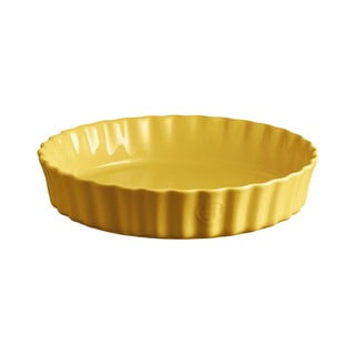 Spilgti dzeltena keramikas kūku veidne Emile Henry, ⌀ 28 cm