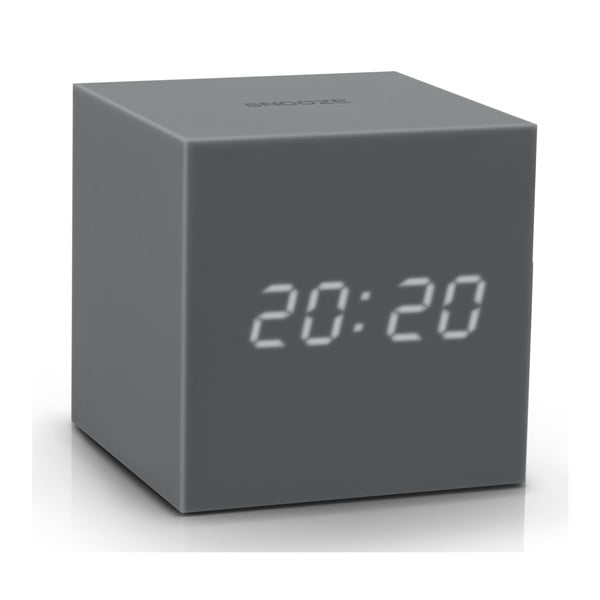 Pelēks LED modinātājs Gingko Gravity Cube-image-2