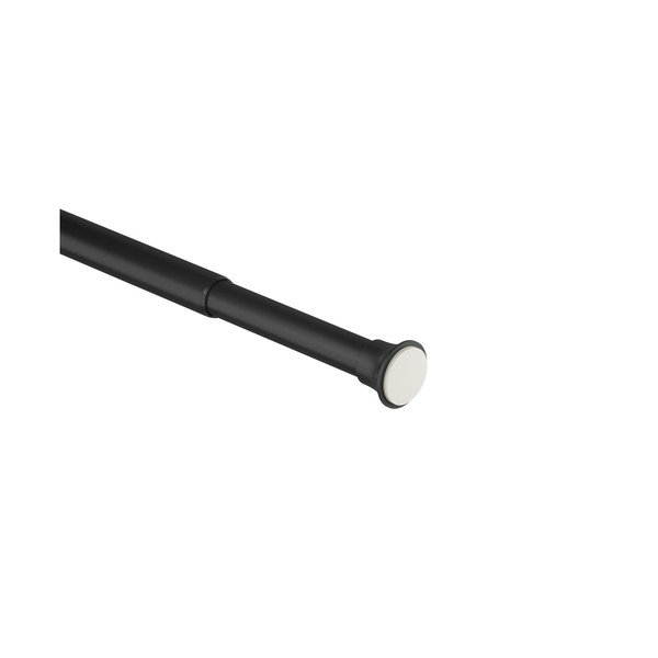 Matēti melna dušas aizkaru stanga 106 - 182 cm Chroma – Umbra