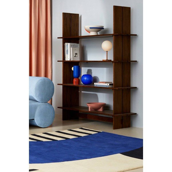Tumša dabīga toņa priedes masīvkoka plaukts 140x180x40 cm Tottori – Jotex-image-2