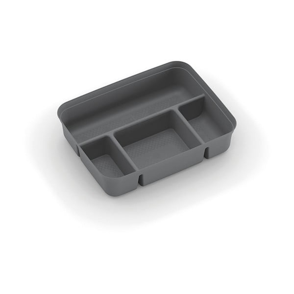 Pelēks plastmasas uzglabāšanas kastes sadalītājs 31,5x24x7,5 cm K Latch Box – KIS