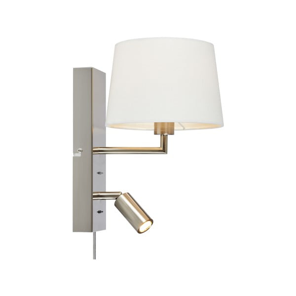 LED sienas lampa baltā/sudraba krāsā (garums 28,5 cm) Como – Markslöjd