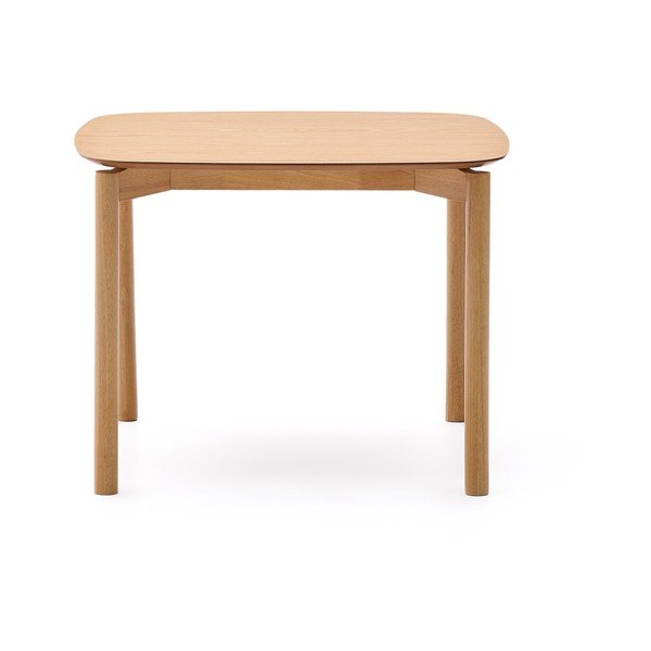 Ēdamgalds ar oškoka imitāciju 100x100 cm Indara – Kave Home-image-4