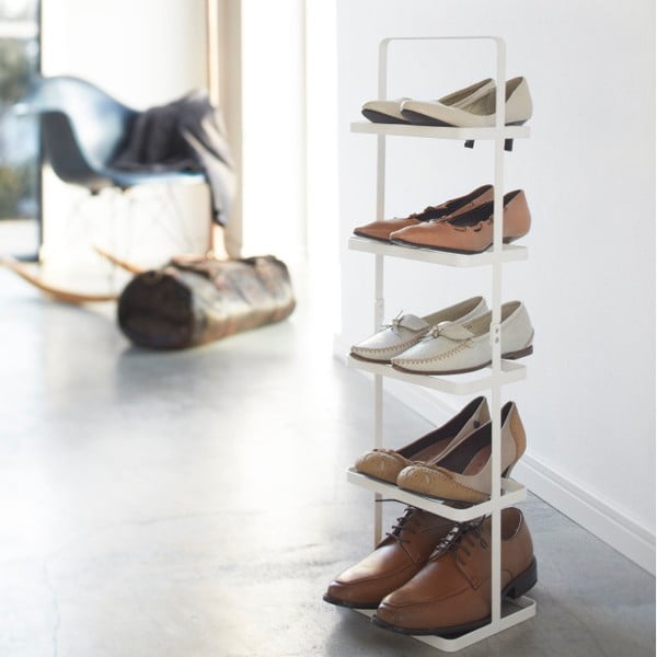 Balts metāla apavu statīvs Tower Shoe Rack – YAMAZAKI-image-2
