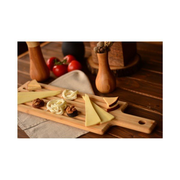 Bambusa servēšanas dēlis steikam Bambum Grill, garums 40 cm-image-2