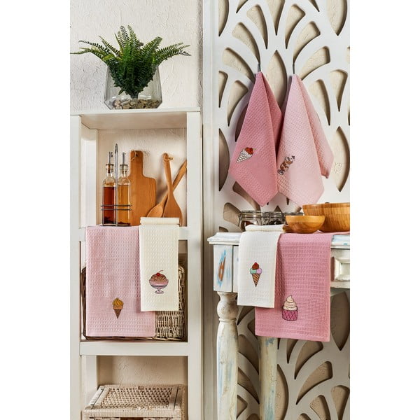 Kokvilnas trauku dvieļi (6 gab.) 40x60 cm Ice Cream – Foutastic