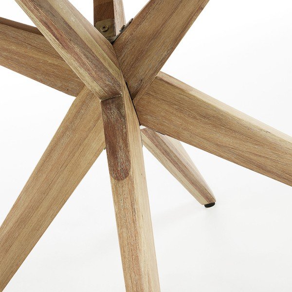 Ēdamgalds ar gaiši pelēku virsmu Kave Home Glow, Ø 120 cm-image-2