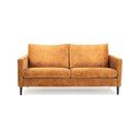 Dzeltens samta dīvāns Scandic Adagio, platums 153 cm