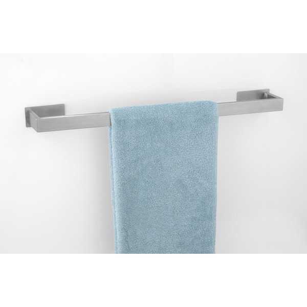 Matētas sudraba krāsas nerūsējošā tērauda pašlīmējošs dvieļu turētājs Genova – Wenko-image-1