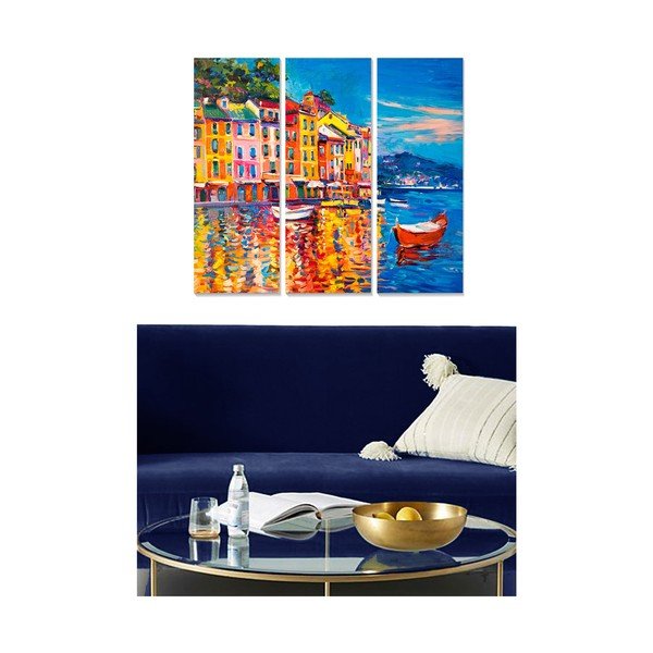 Gleznas (3 gab.) 20x50 cm Italy – Wallity-image-1