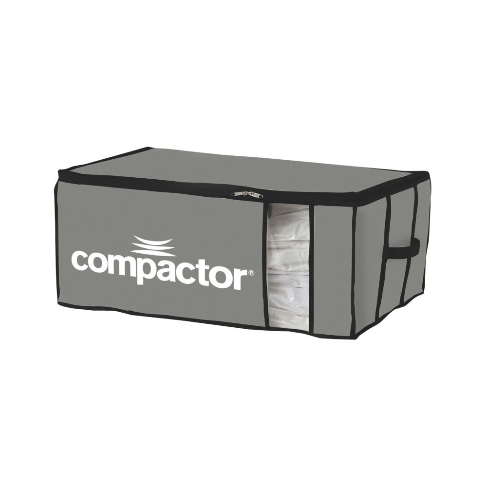 Pelēka tekstila uzglabāšanas kaste Compactor Brand XXL