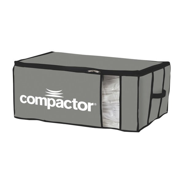 Pelēka tekstila uzglabāšanas kaste Compactor Brand XXL