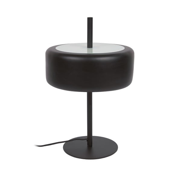 Melna galda lampa ar metāla abažūru (augstums 50 cm) Francisca – Kave Home