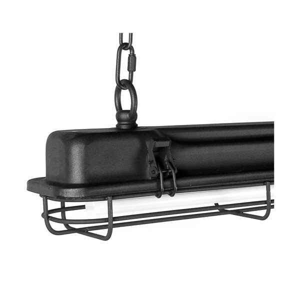 Melna piekaramā lampa ar metāla abažūru 125x11 cm Hangar – Tomasucci-image-1