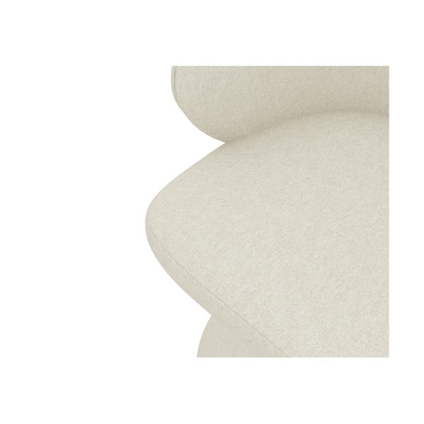 Krēmkrāsas polsterēts ēdamistabas krēsls Uala – Makamii-image-4