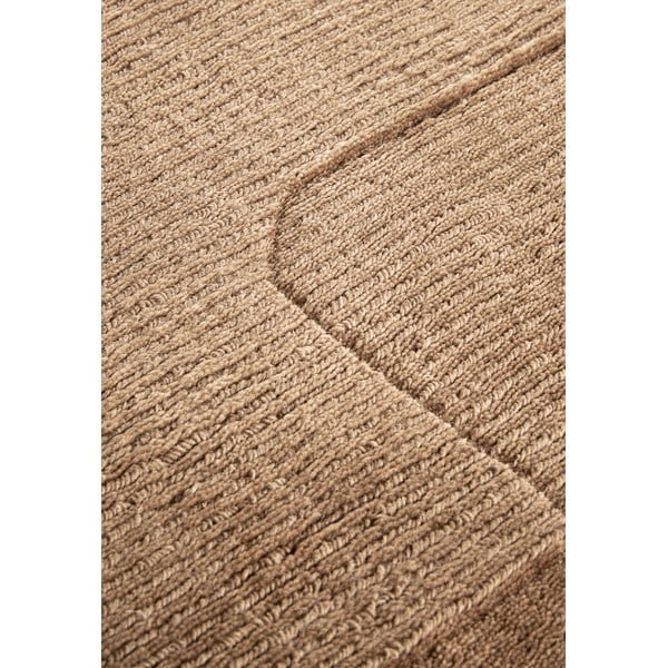 Bēšs ar rokām darināts vilnas paklājs 80x150 cm Charlotte – Villeroy&Boch-image-4