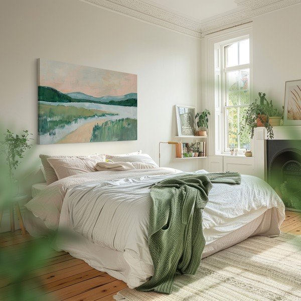 Glezna 70x100 cm Gouache Lake – Styler-image-2