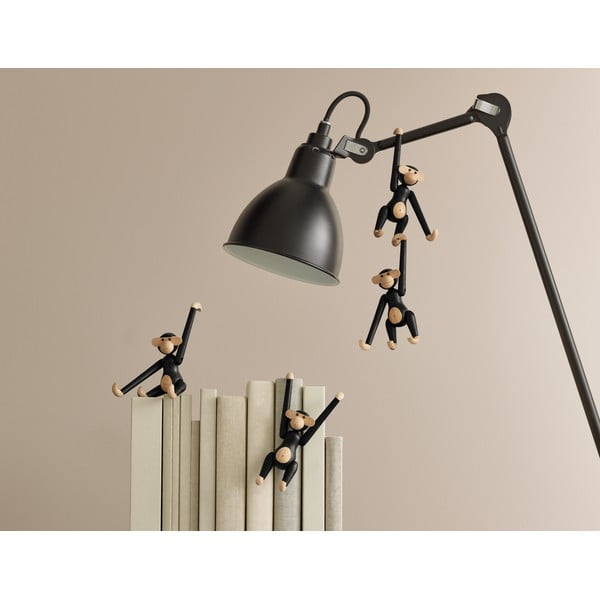 Ozola masīvkoka statuete Kay Bojesen Denmark Monkey Hanging-image-3