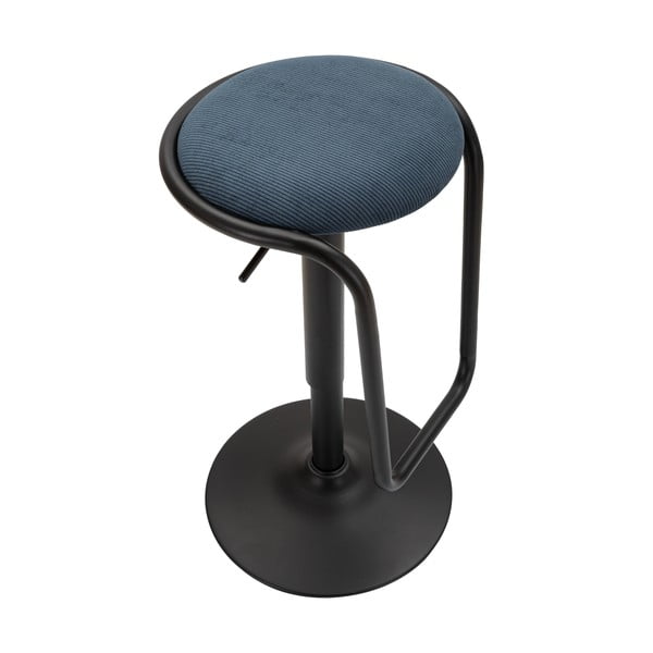 Zaļganzila/melna polsterēta bāra taburete ar regulējamu augstumu (sēdekļa augstums 61 cm) Destiny – Mauro Ferretti-image-4