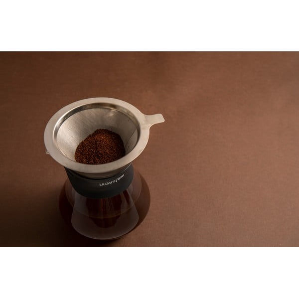 Karafe no borsilikāta stikla ar nerūsējošā tērauda filtru 0,4 l La Cafetiere – Kitchen Craft-image-2