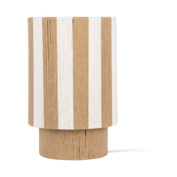 Balta/dabīga toņa no virves galda lampa (augstums 35 cm) Vienna Stripes – Leitmotiv