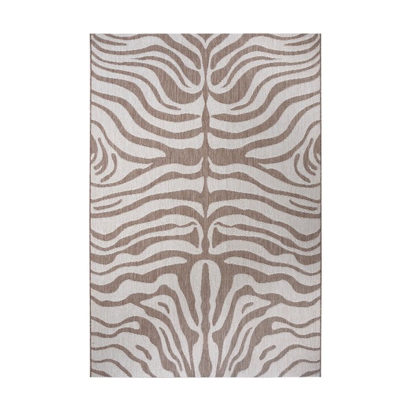 Brūni bēšs āra paklājs Ragami Safari, 200 x 290 cm