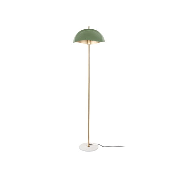 Zaļa/zelta krāsas stāvlampa ar metāla abažūru (augstums 154 cm) Waved – Leitmotiv