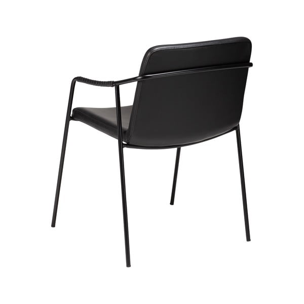 Melns mākslīgās ādas ēdamistabas krēsls DAN-FORM Denmark Boto-image-3