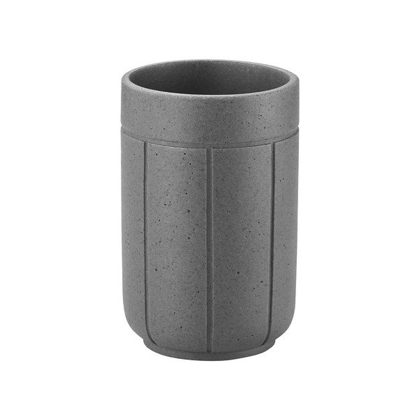 Pelēks polirezīna trauks zobu birstei Kua – Blomus