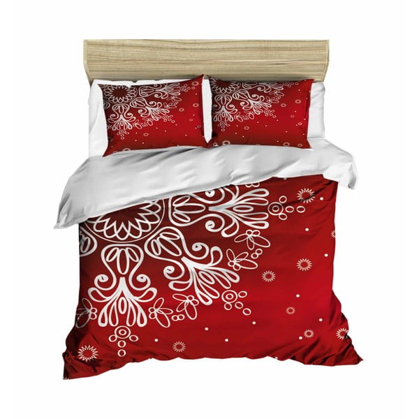 Divvietīga gultasveļa Sarkans sniegs, 200 x 220 cm
