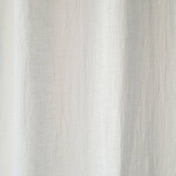 Balts viegls lina aizkars ar tuneli Linen Tales Daytime, 250 x 130 cm-image-2