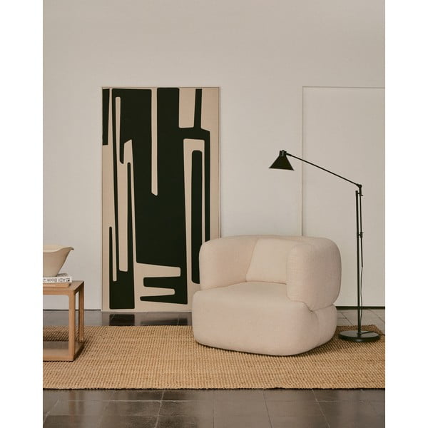 Melna stāvlampa ar metāla abažūru (augstums 220 cm) Dione – Kave Home-image-1